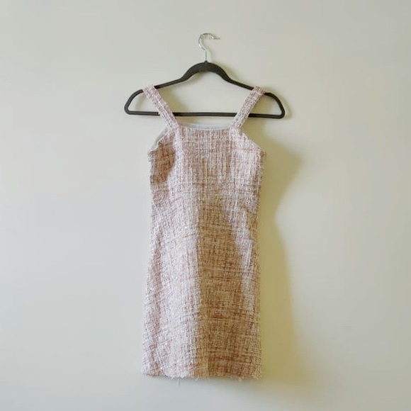 YesStyle Dresses Yesstyle Pastel Pink Korean Style Tweed Dress
